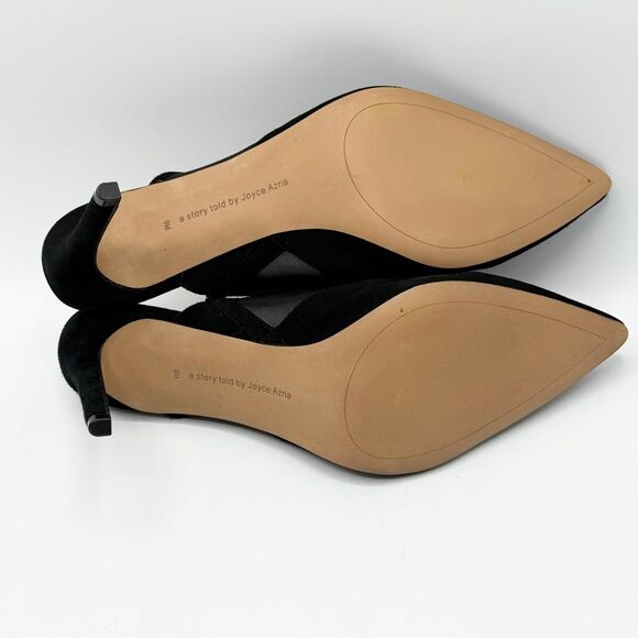 Anthropologie Avec Les Filles Joelle Mules in Black Suede and Mesh - US Women’s - Picture 12 of 14